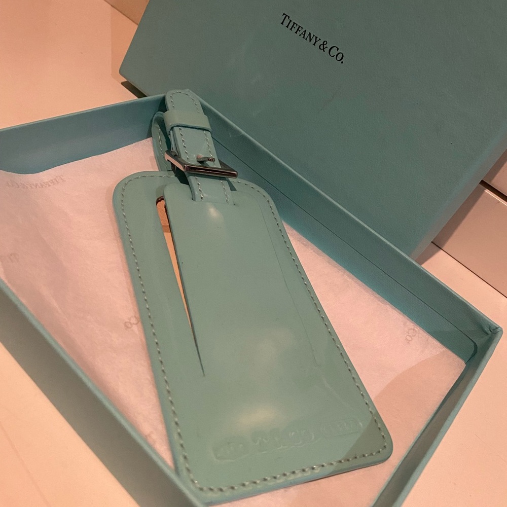 Brand new Tiffany luggage tag